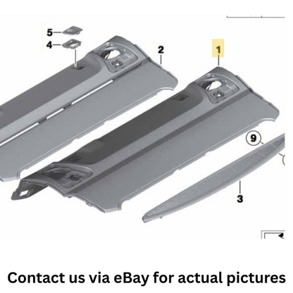 2011-2016 BMW 520i Rear Parcel Shelf Used OEM 51469197234