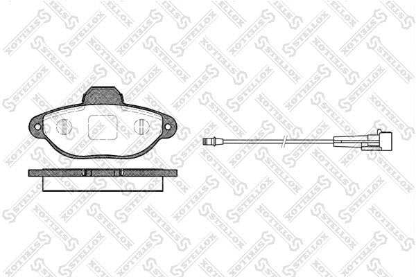 STELLOX FIAT Front Axle Disc Ceramic Brake Pad Set - 1559698