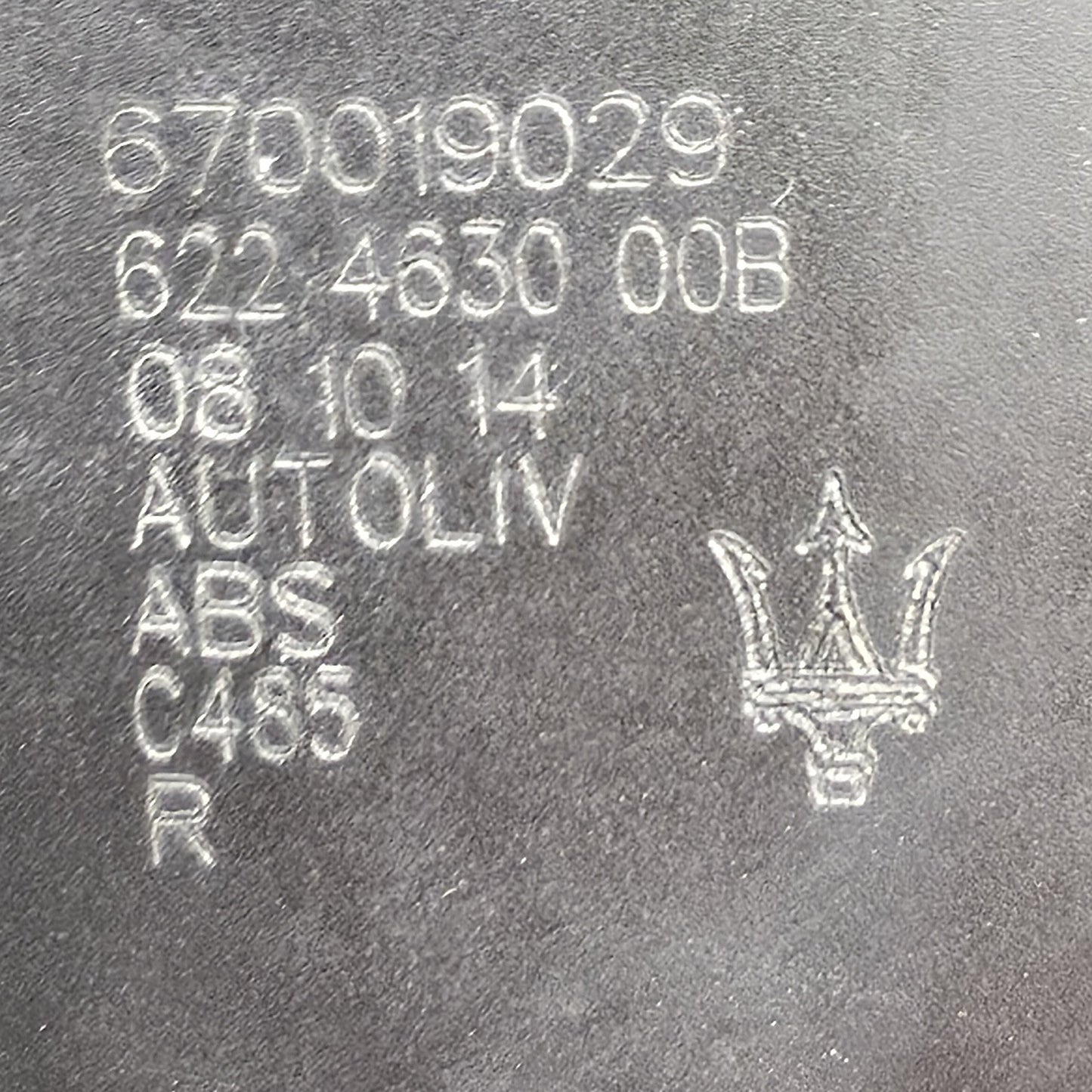 2013-2024 Maserati Ghibli REAR RIGHT SEAT BELT BUCKLE 670019029