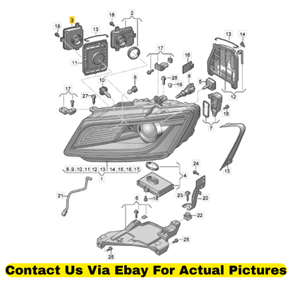 2013 Audi Q5 Daytime Running Light (DRL) LED Control Module Used OEM 4G0907697D