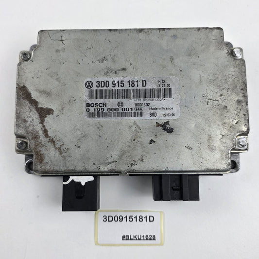 2004-2006 Bentley Continental GTC CONTROL UNIT FOR BATTERY MONITORING 3D0915181D