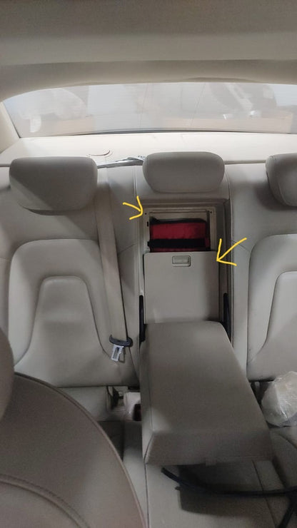 2010-2012 AUDI A4 STOWAGE COMPARTMENT WITH COVER USED OEM 8K5885961B