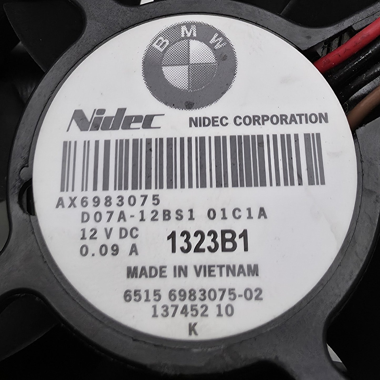2008-2019 BMW F01 Amplifier Cooling Fan 6983075