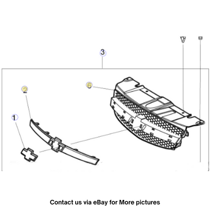 2009 Chevrolet  Lumina S Front Grille Assembly Used OEM 92173169