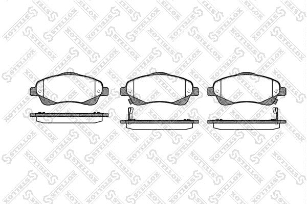 STELLOX 2001-2009 Toyota Corolla Front Disc Brake Pad Kit 04465-05130