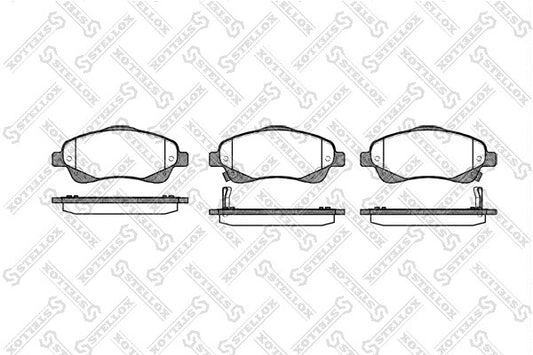 STELLOX 2001-2009 Toyota Corolla Front Disc Brake Pad Kit 04465-05130