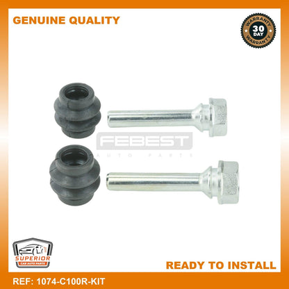 FEBEST General Motors Guide Bolt, Brake Caliper 1074-C100R-KIT