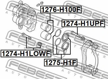 FEBEST HYUNDAI Brake Caliper Bolt 1274-H1LOWF