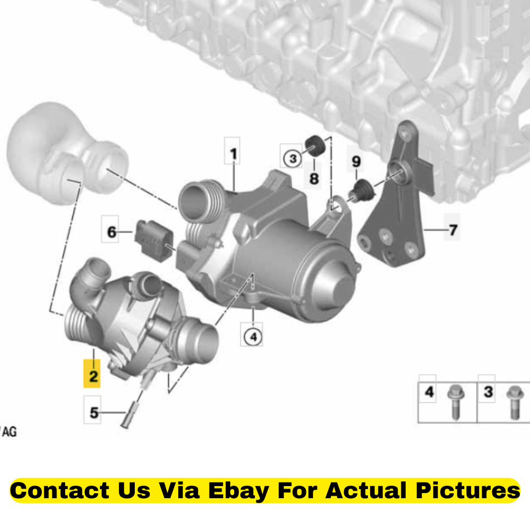 2012 BMW X6 Engine Coolant Thermostat Used OEM 11537601158