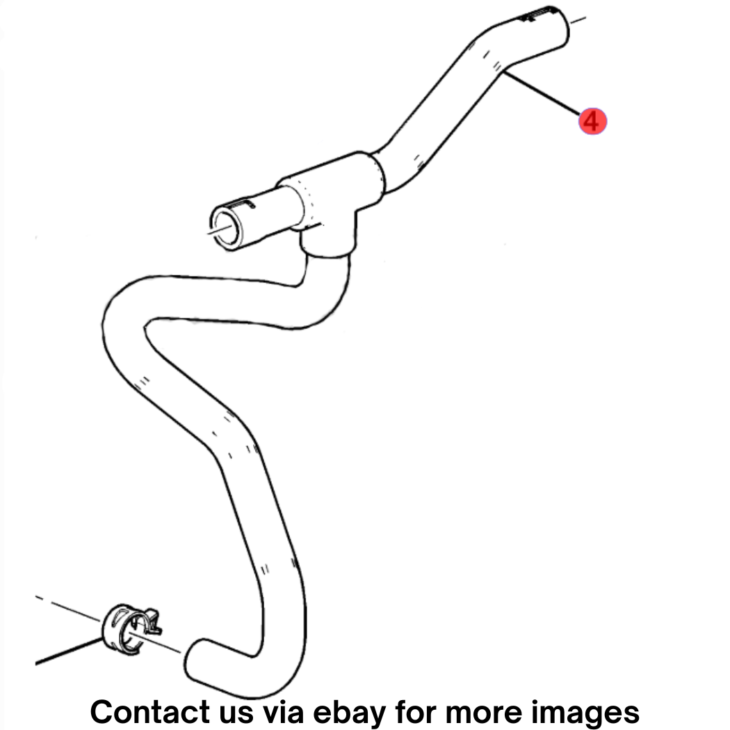 2018 Cadillac CTS Heater Outlet Hose Used OEM 23508654