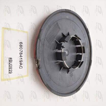 2012-2019 Fiat 500 Wheel Center Cap Black and Red 68078419AC
