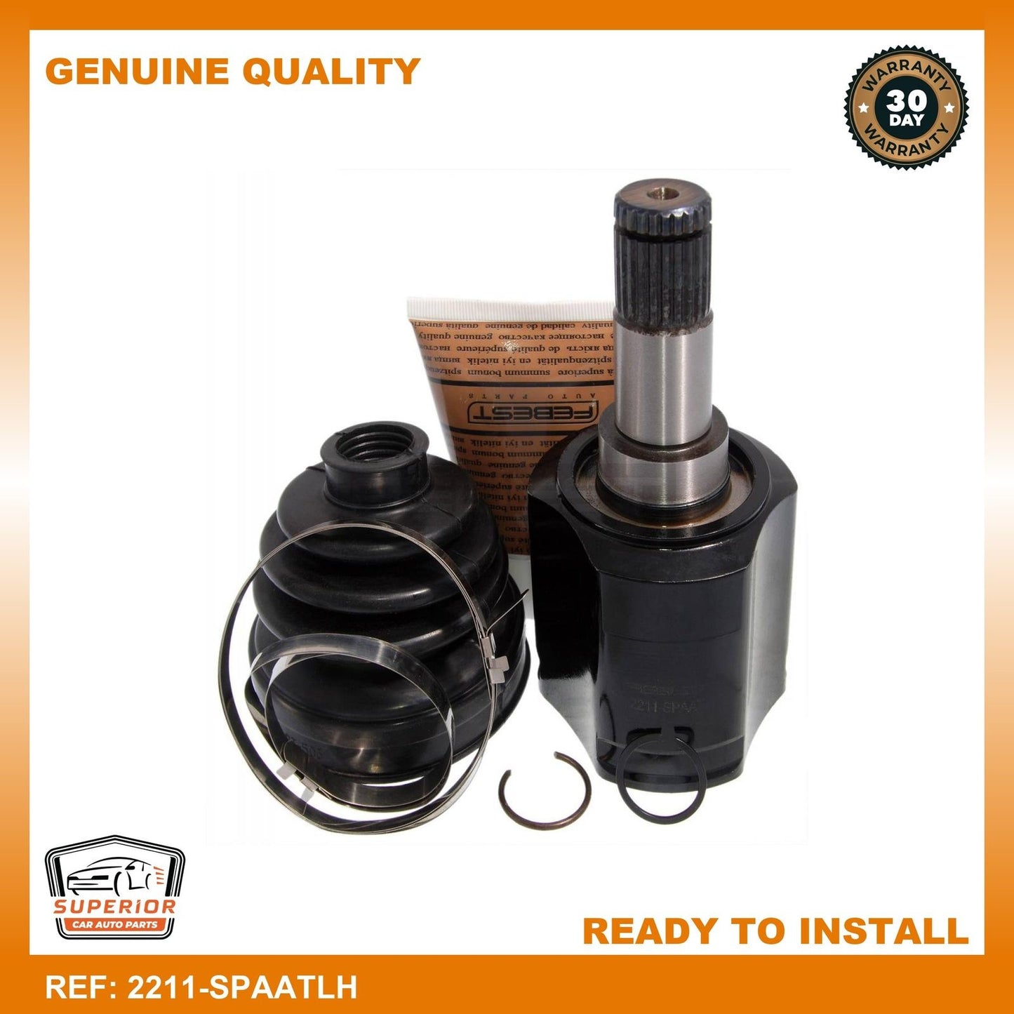 FEBEST HYUNDAI Inner Cv Joint Left 2211-SPAATLH