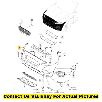 2018 Jaguar F-Pace Front Bumper Used OEM T4A5644LML