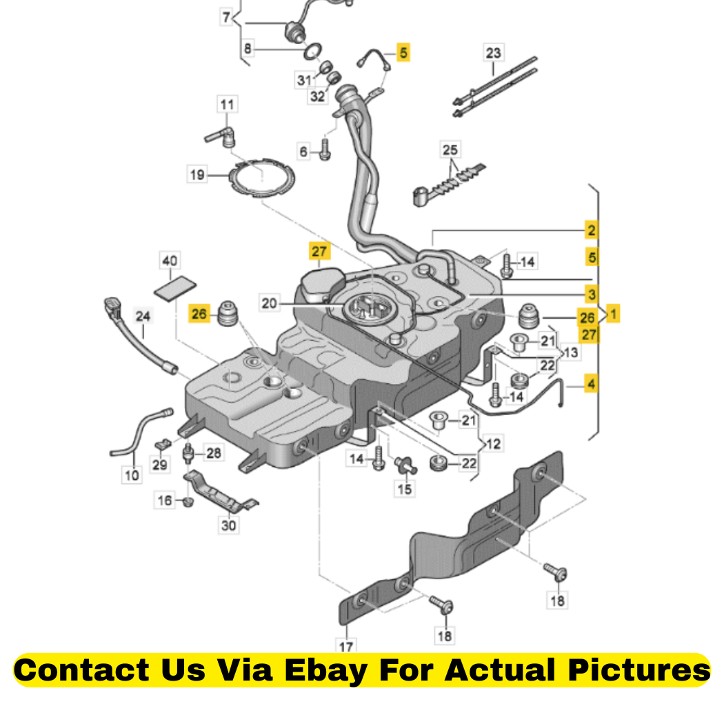 2013 Audi Q5 Fuel Tank Assembly Used OEM 8R0201060AP