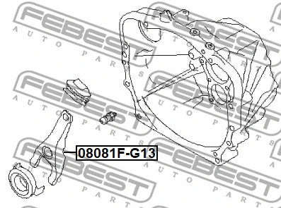 FEBEST 2011-2016 Subaru Impreza Release Fork, Clutch 0881F-G13