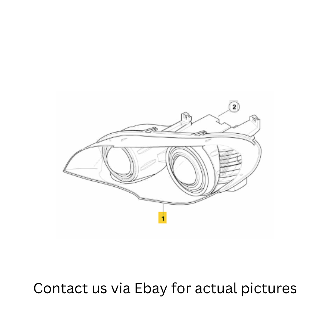 2009 BMW X5 Right AHL Xenon Headlight Used OEM 63117289002