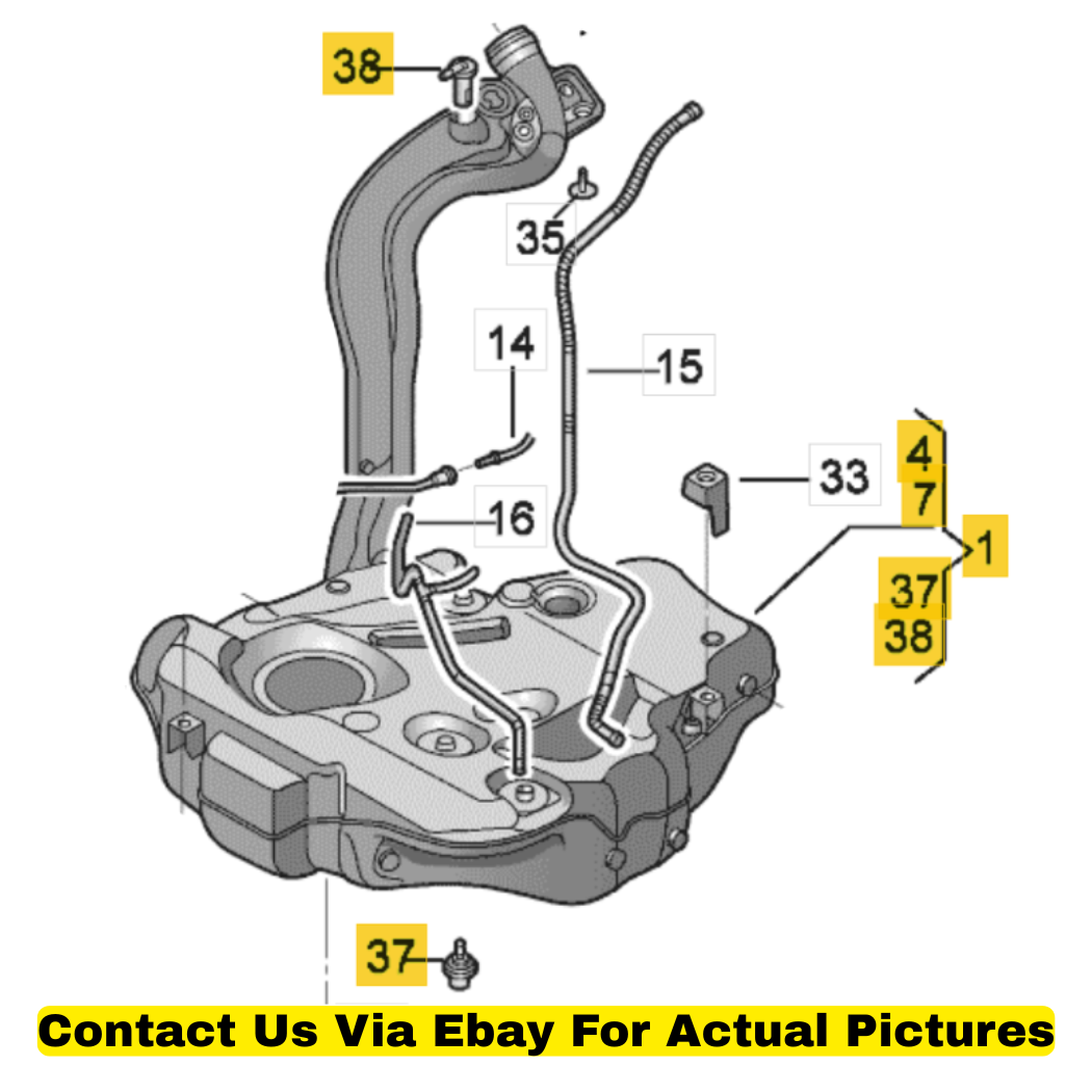 2013 Volkswagen Jetta Fuel Tank Used OEM 1K0201055AL