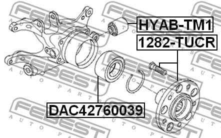 FEBEST 2010-2016 Hyundai Tucson Rear Knuckle Bushing HYAB-TM1