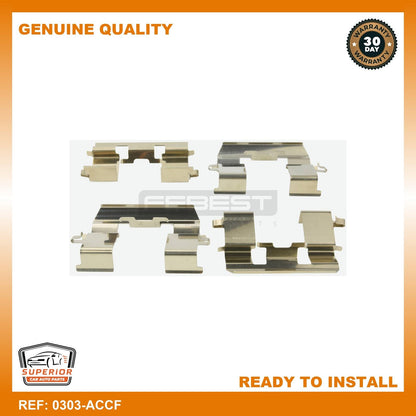 FEBEST 2003-2008 Honda Accord Disc Brake Clip Set 0303-ACCF