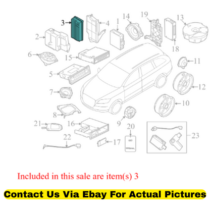 2013 Audi Q5 Radio Amplifier Used OEM 8T0035223AL