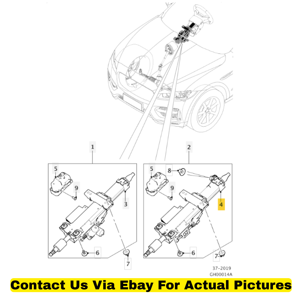 2018 Jaguar F‑Pace Steering Column Used OEM T2H24868