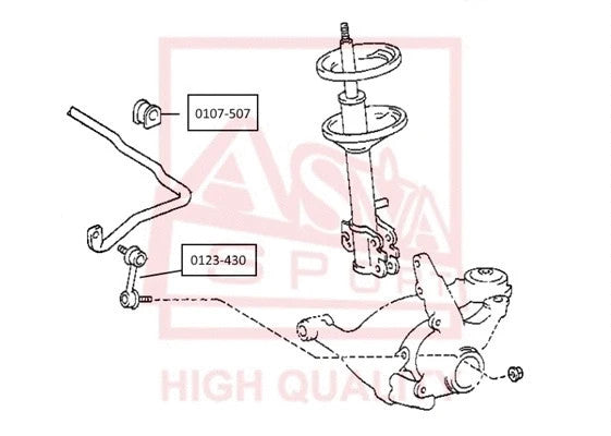 FEBEST 2001-2005 Honda Civic Stabilizer Bar Link 0123-430
