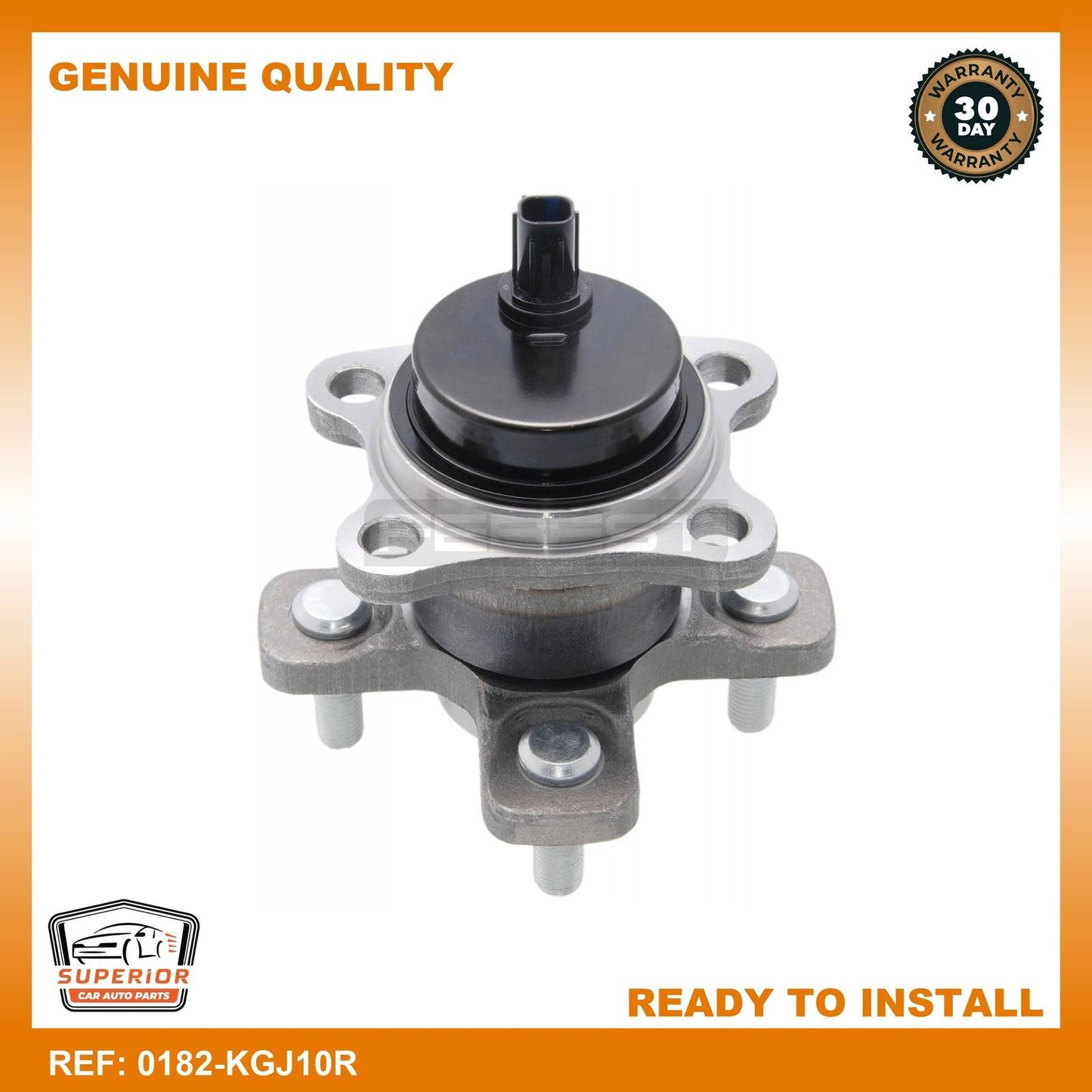 FEBEST 2012-2015 Scion iQ Wheel Hub Rear 0182-KGJ10R