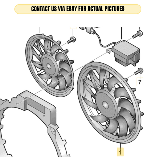 2010-2012 AUDI A4 RADIATOR FAN COOLING FAN USED OEM 8K0959455G