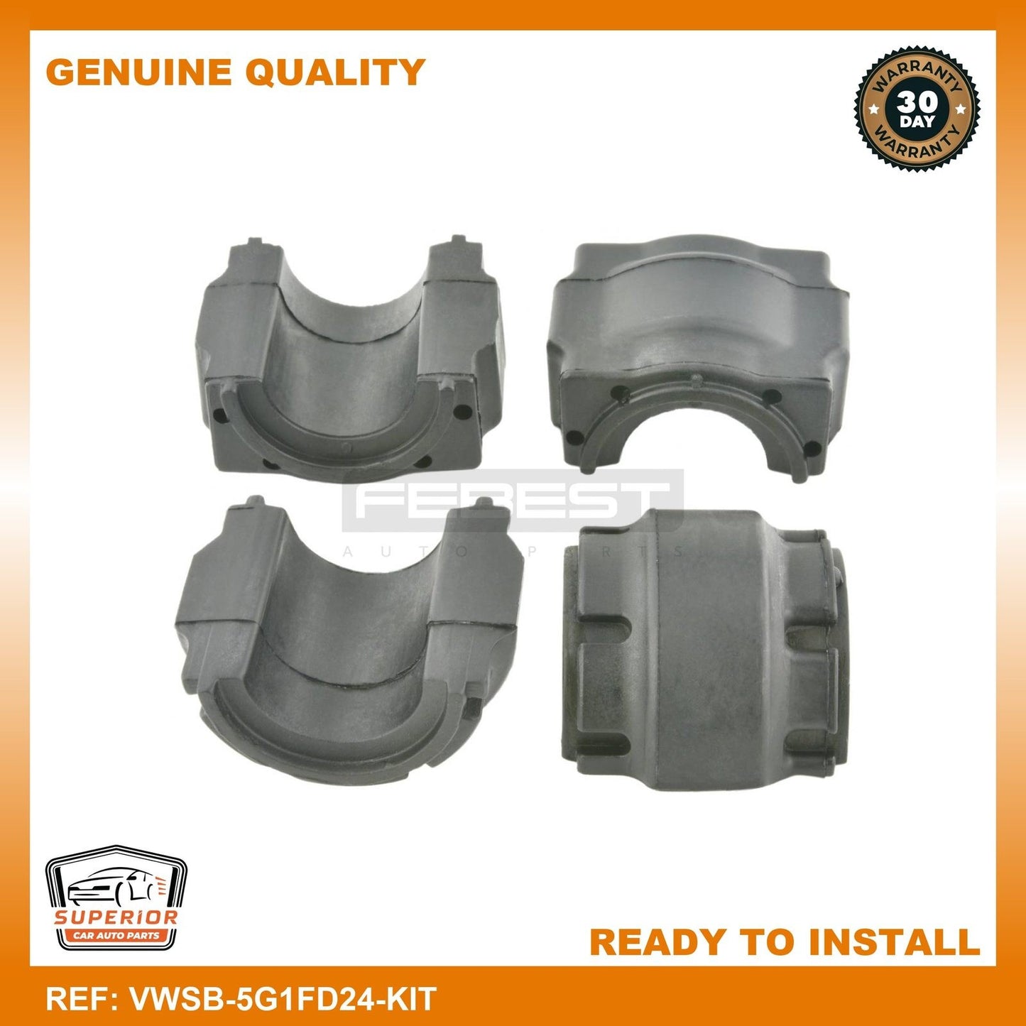 Febest Front Stabilizer Bar Bush Kit VWSB-5G1FD24-KIT