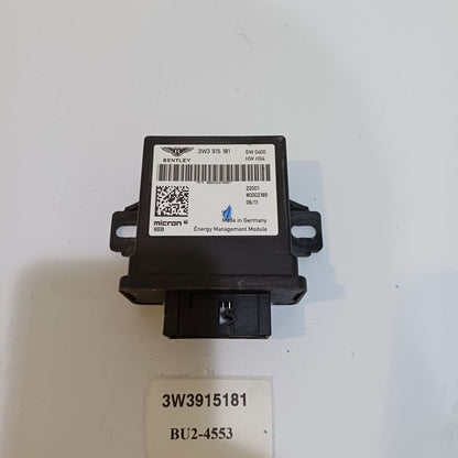 2012-2018 Bentley Continental GT Energy Management Control Module 3W3915181