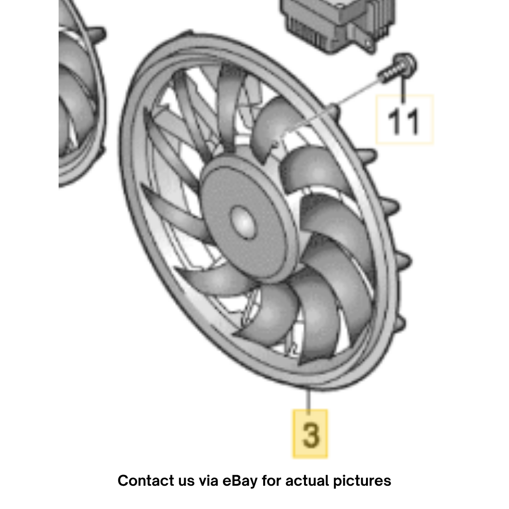 2012–2015 Audi A6 Radiator Cooling Fan Assembly Used OEM 8K0959455P