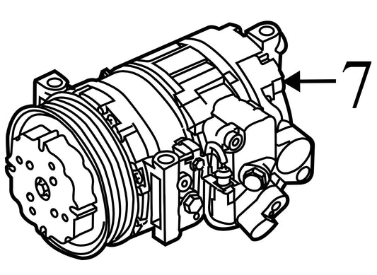 2011 Porsche Panamera S A/C Compressor Used OEM 94812601103