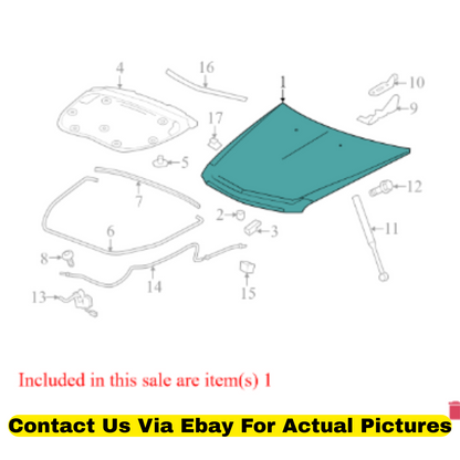 2011 Cadillac CTS Hood Panel Used OEM 19417144