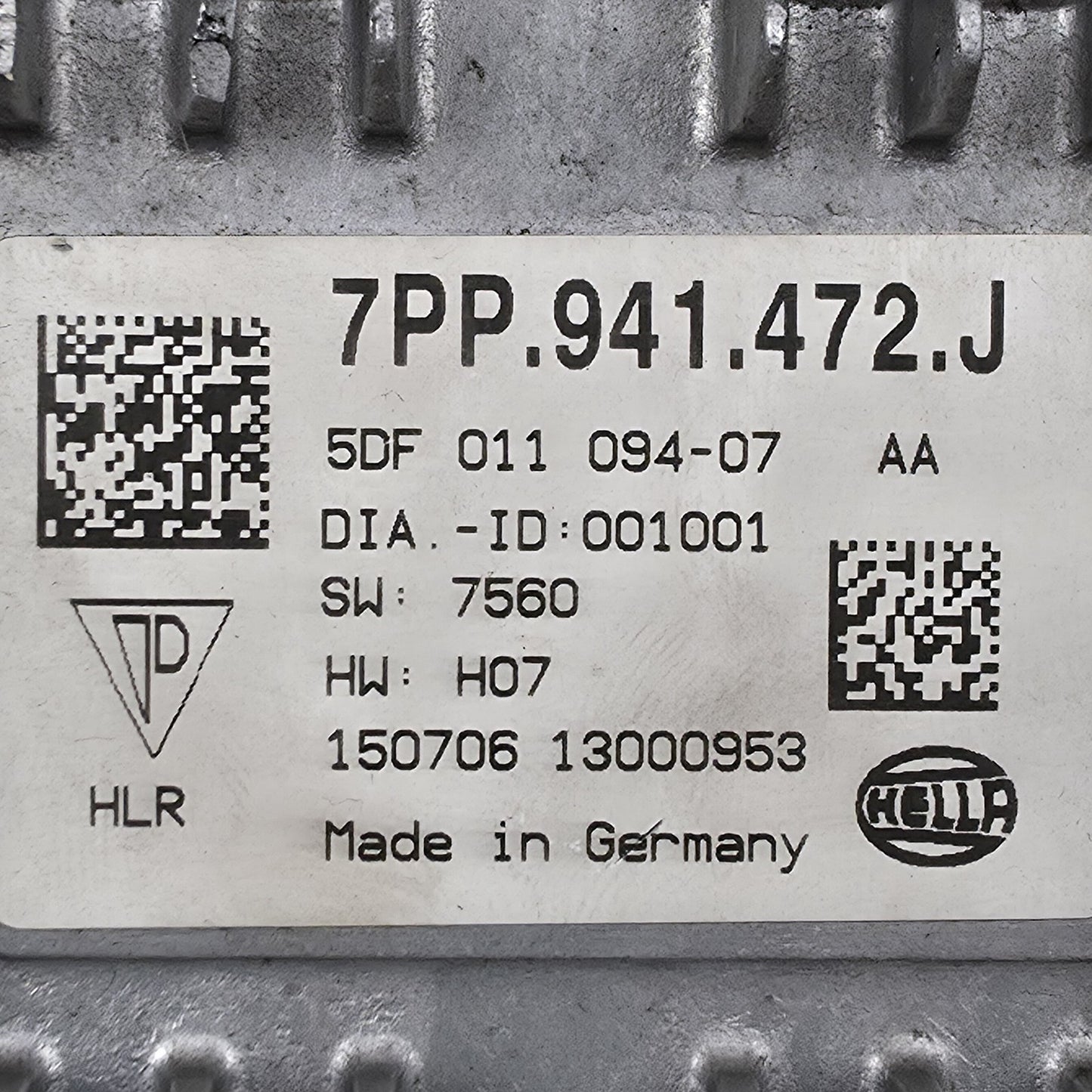 2020 Audi TT RS LED Headlight Power Module 7PP941472J