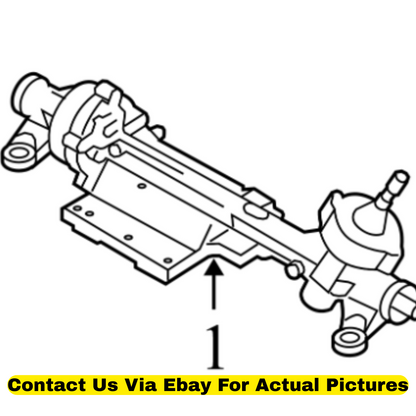2012 Volkswagen CC Steering Rack & Pinion Assembly Used OEM 3AB423061M