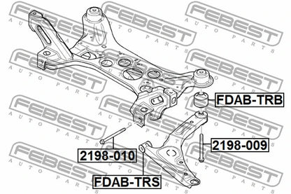 FEBEST FORD Fastening Bolt Control Arm 2198-010