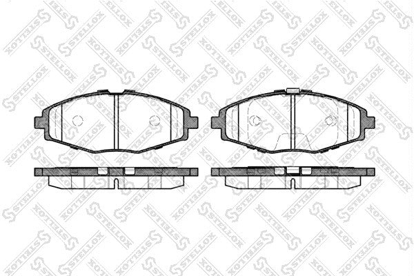 STELLOX 1999-2013 Chevrolet Matiz Front Disc Brake Pad Set 96273708