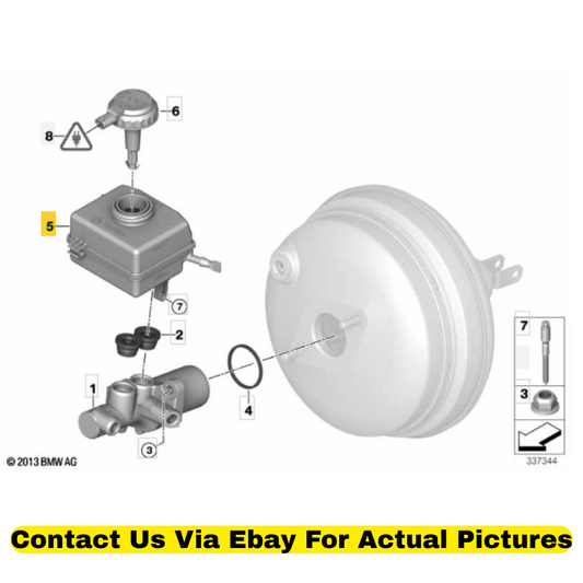 2012 BMW X6 Brake Fluid Expansion Tank Used OEM 34336771718