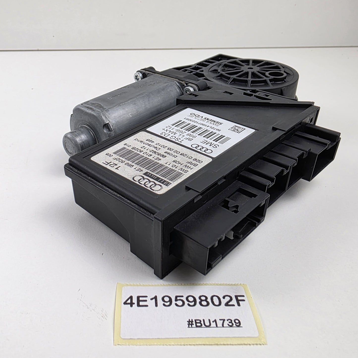 2004-2010 Audi A8 Window Motor Front Right Power Door Drive Unit 4E1959802F