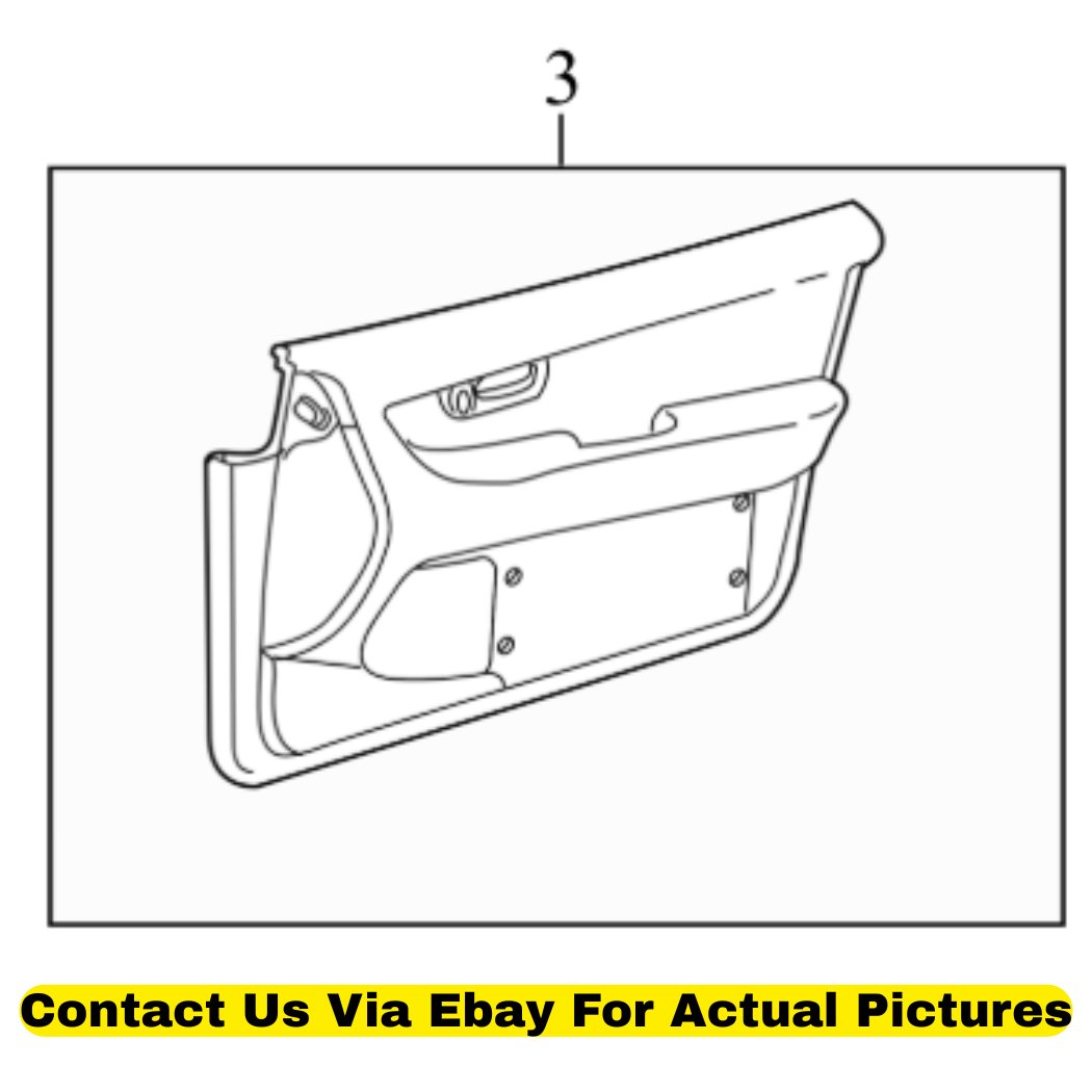 2002 Lexus LS430 Front Right Inner Door Trim Panel Used OEM 6761050370A4