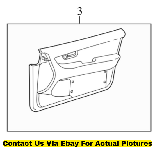 2002 Lexus LS430 Front Right Inner Door Trim Panel Used OEM 6761050370A4