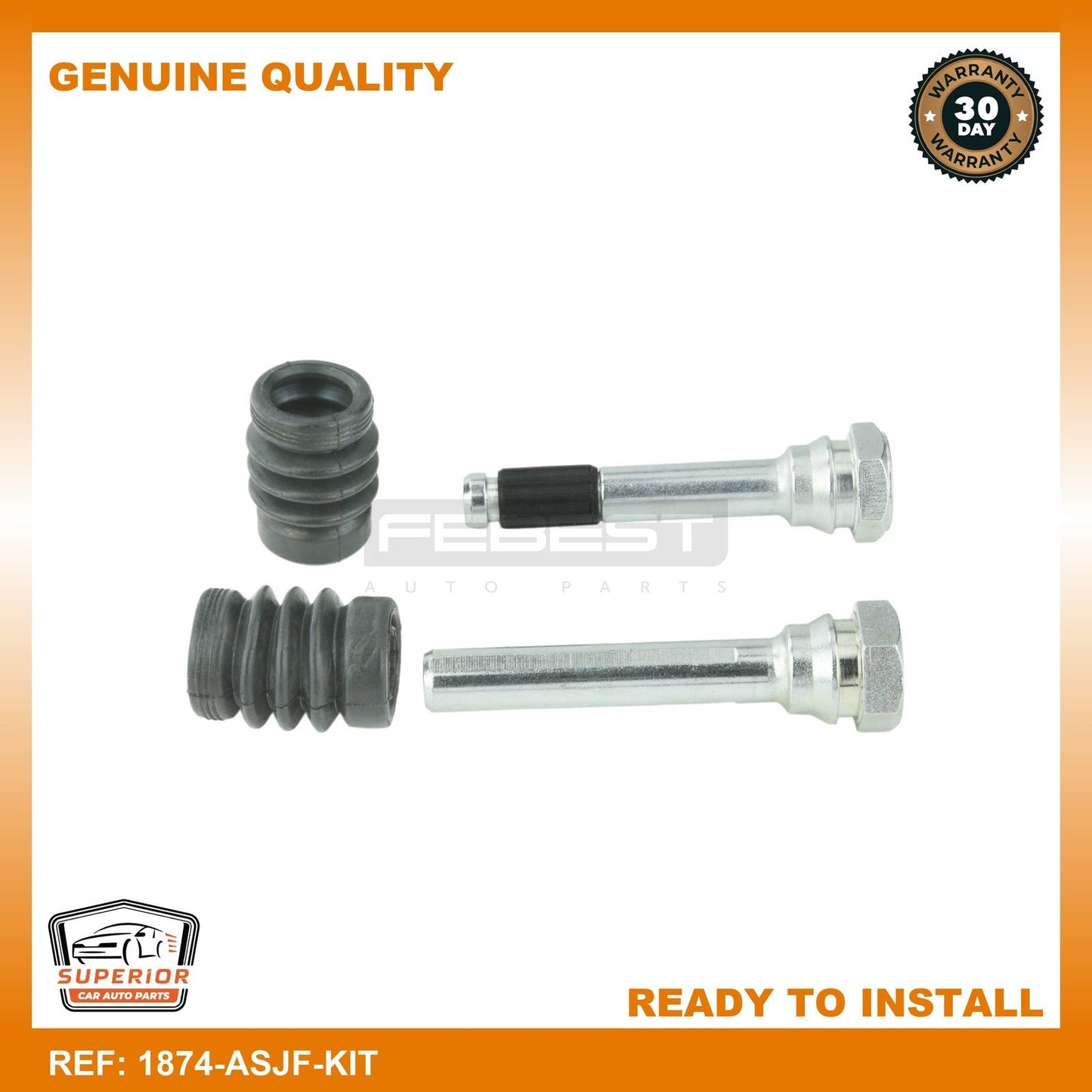 Febest 2011 Chevrolet Volt Front Caliper Slide Pin Kit 1874-ASJF-KIT