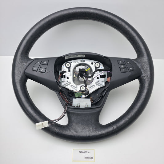 2007-2013 BMW X5 Steering Wheel Leather Black 240687610