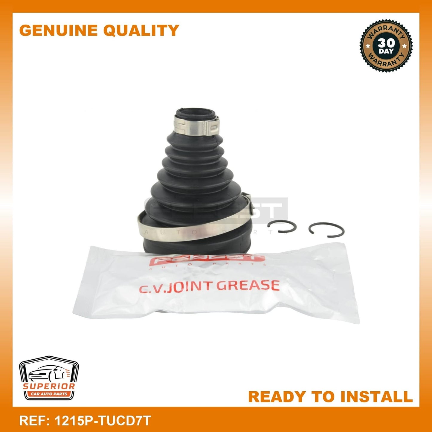 Febest Boot Inner Cv Joint Rear Kit 1215P-TUCD7T