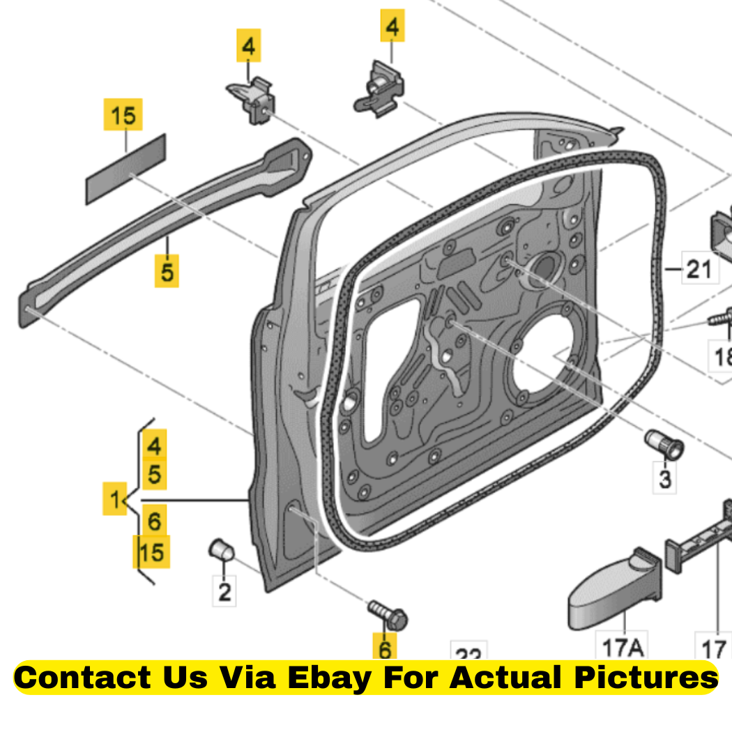 2013 Audi Q5 Front Left Door Shell Used OEM 8R0831051E