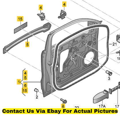 2013 Audi Q5 Front Left Door Shell Used OEM 8R0831051E