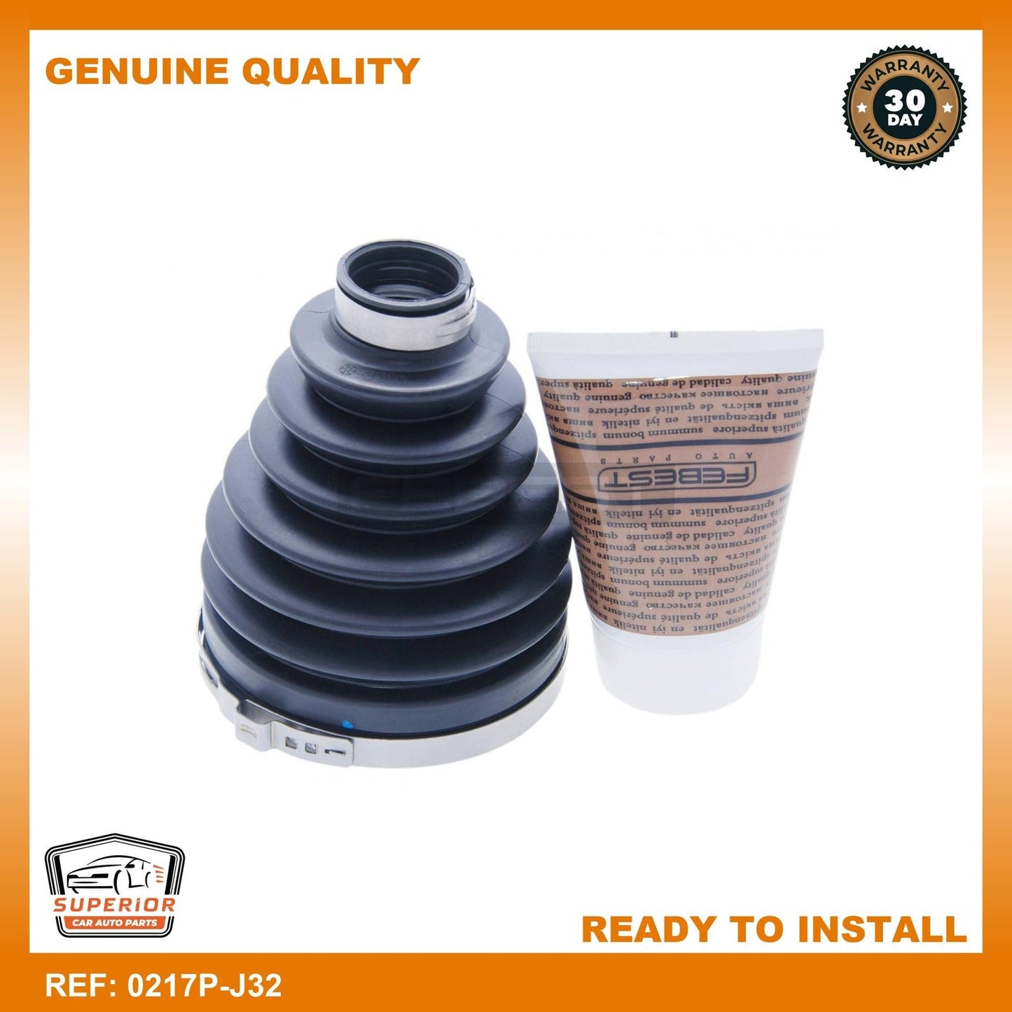 FEBEST NISSAN Boot Outer CV Joint Kit 0217P-J32