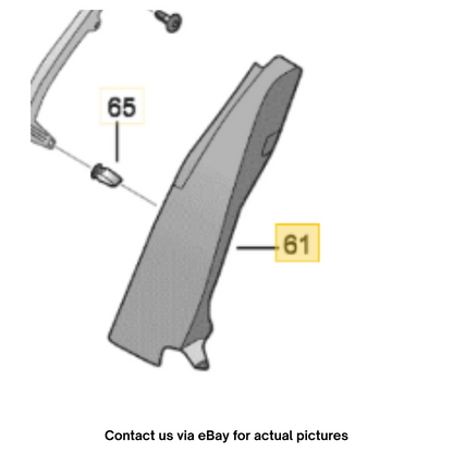 2011–2015 VW Jetta Rear Lower Quarter Interior Trim Used OEM 5C6867765
