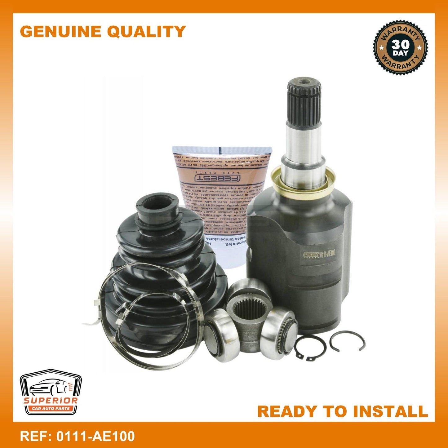 FEBEST 1991-2002 Toyota Corolla Inner CV Joint 0111-AE100