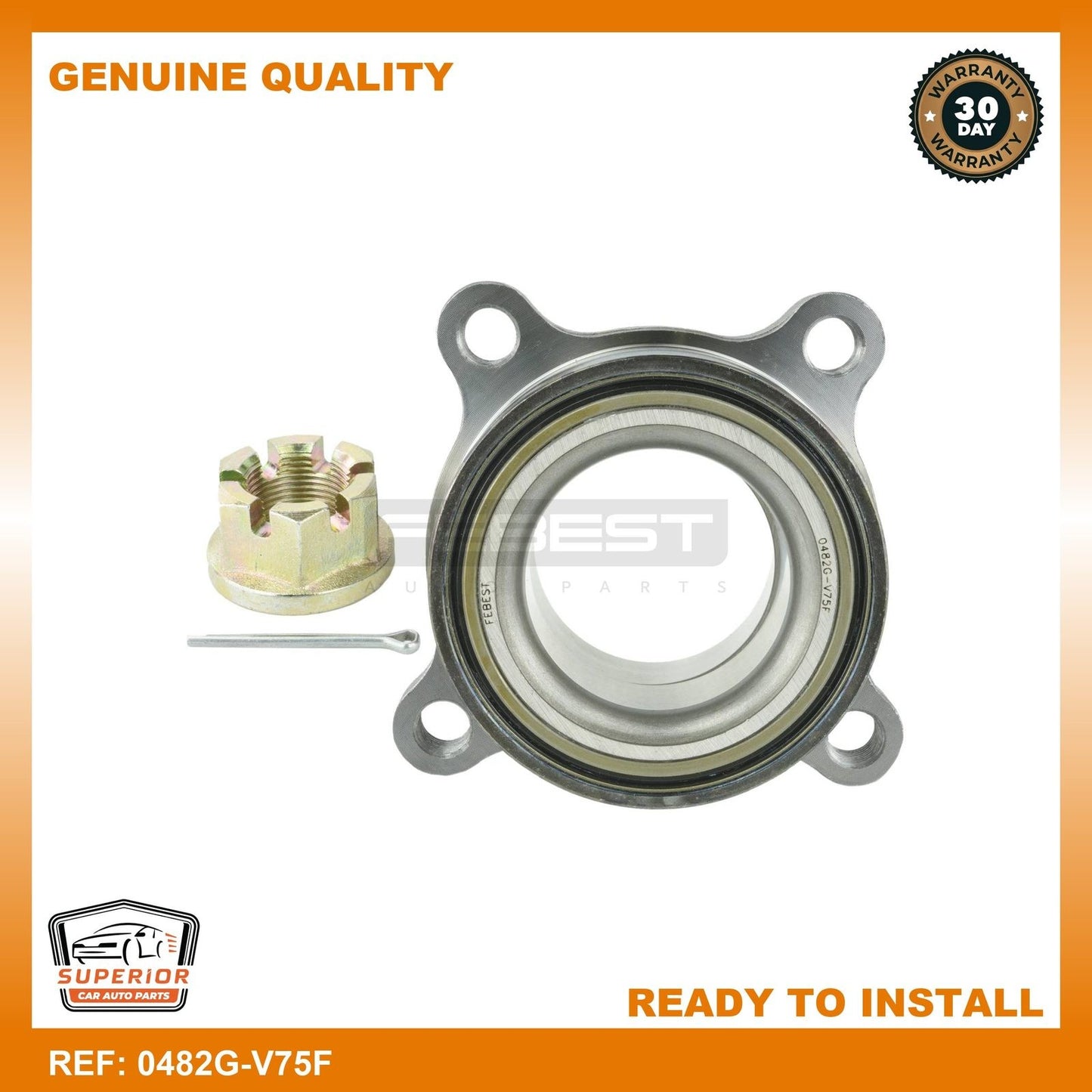 FEBEST 2000-2006 Mitsubishi Montero Front Wheel Hub 0482G-V75F